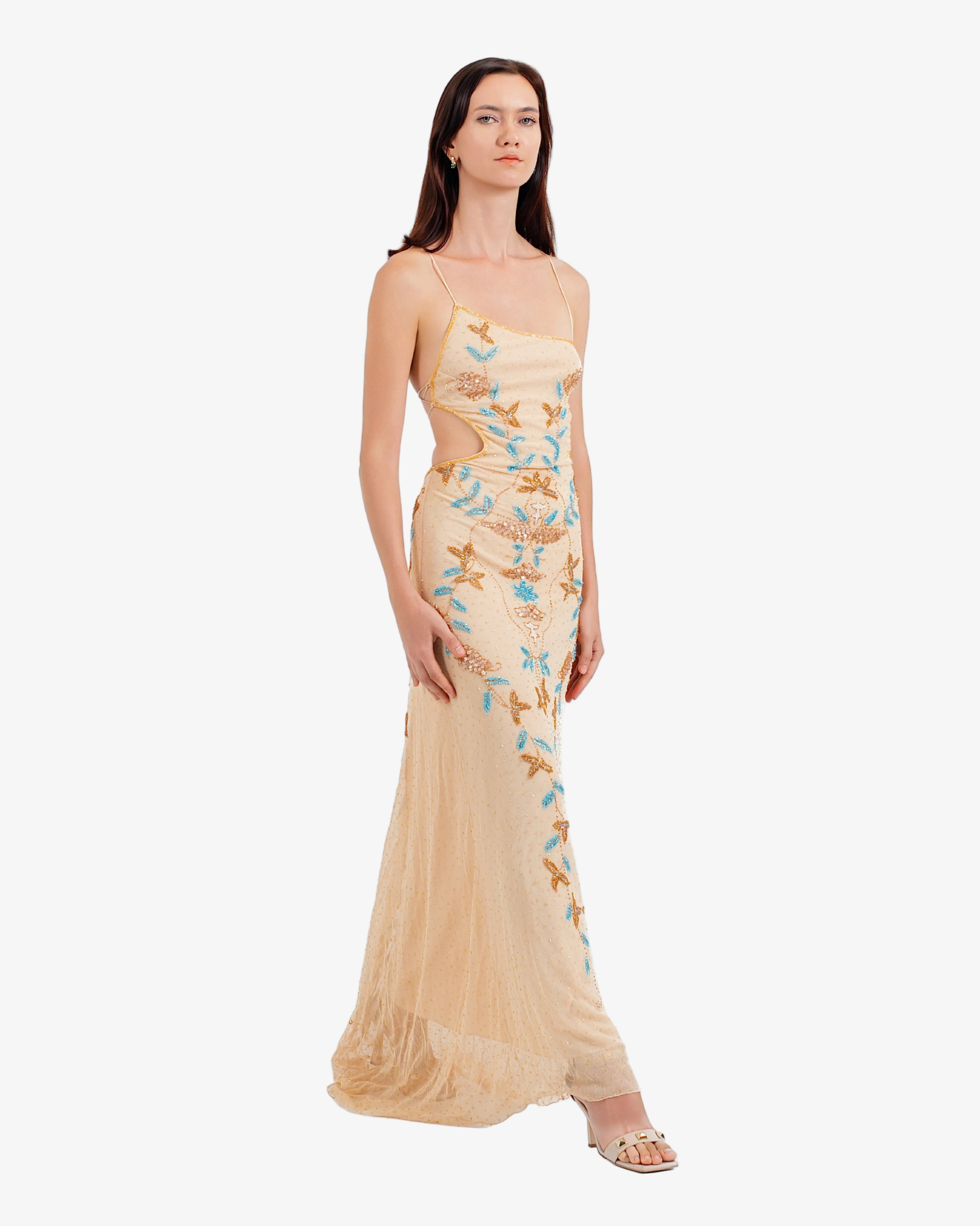 Mira Beaded Maxi Dress