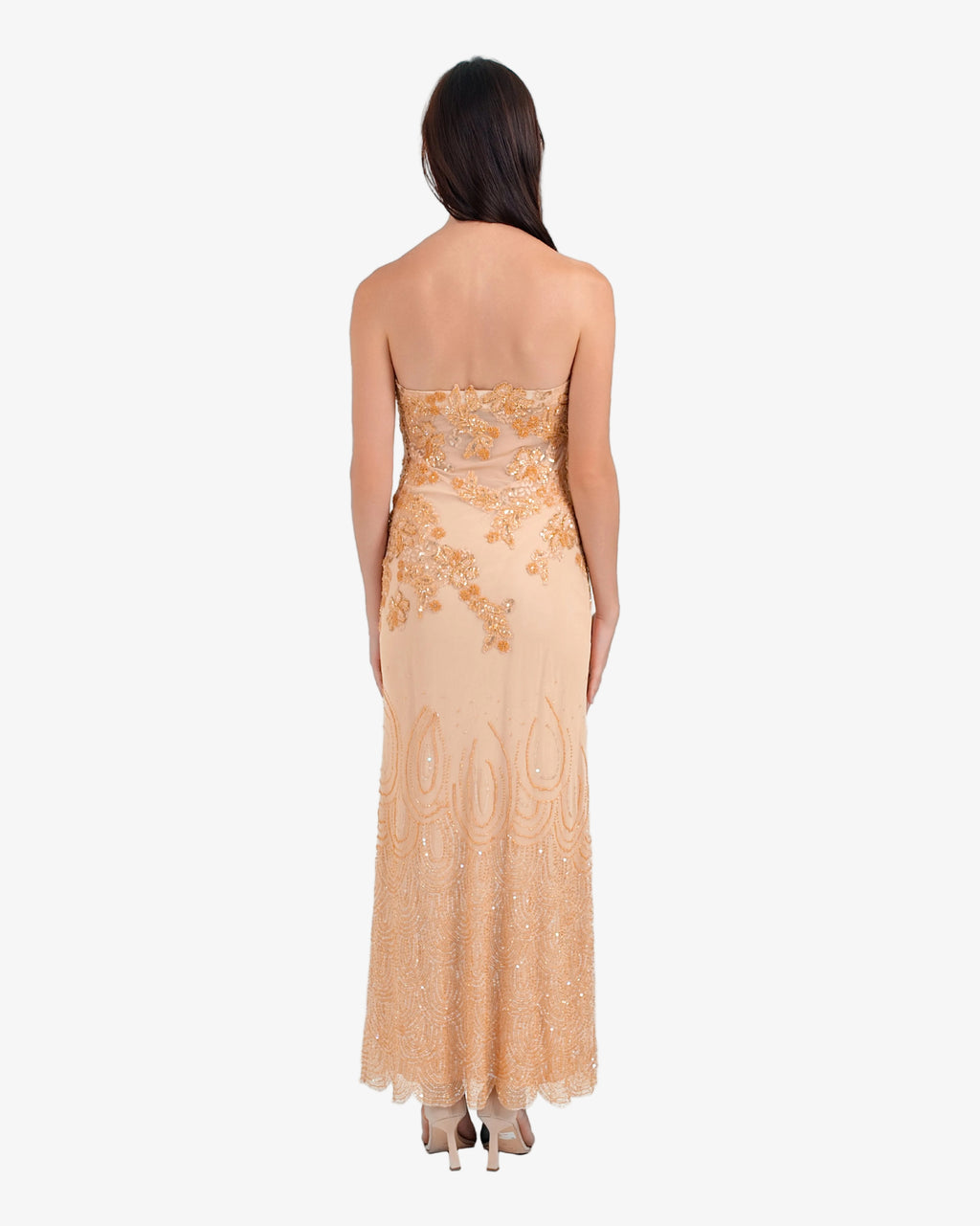 Odette Strapless Beaded Maxi Dress