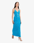 Laguna Floral Sequin Cutout Maxi Dress