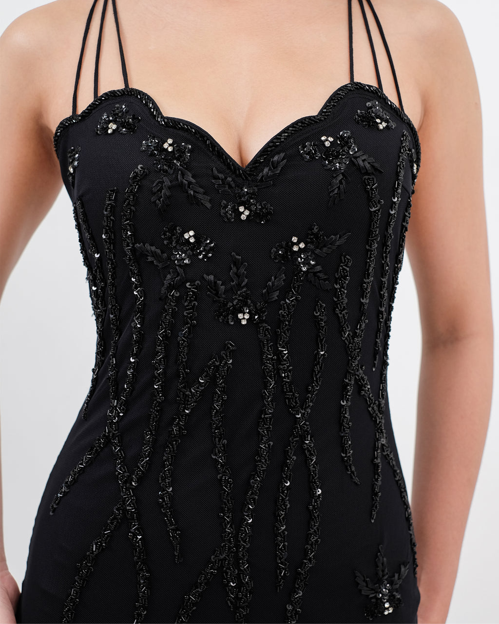 Vivienne Sequin Beaded Maxi Dress