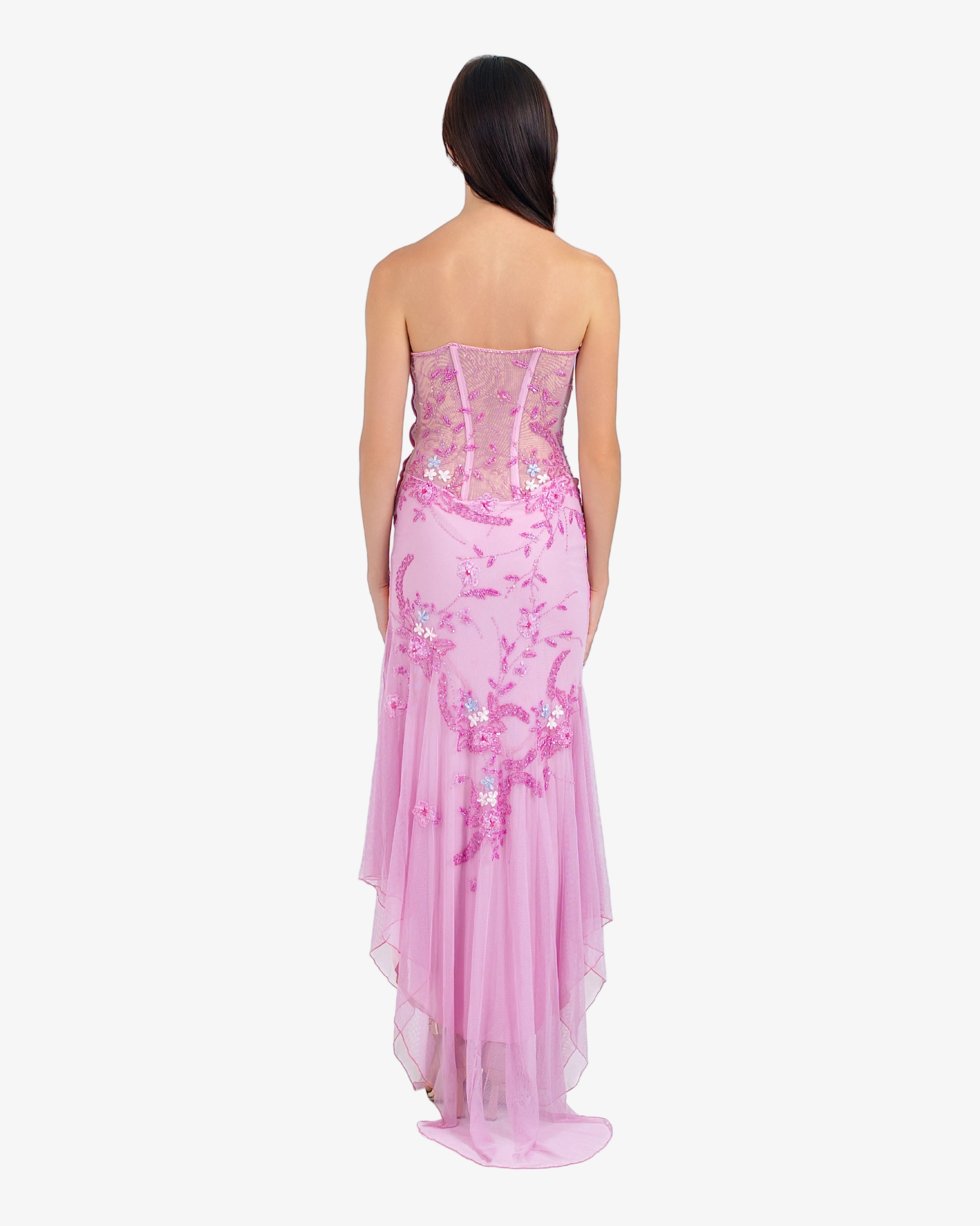 Celeste Corset Beaded Maxi Dress – Candy