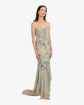 Celeste Corset Beaded Maxi Dress – Mocca